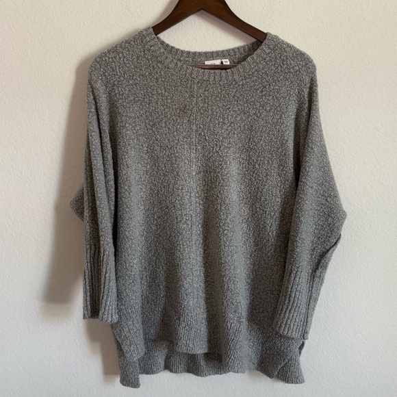 New Directions Gray Chunky Oversized Sweater Size Large - Picture 1 of 7